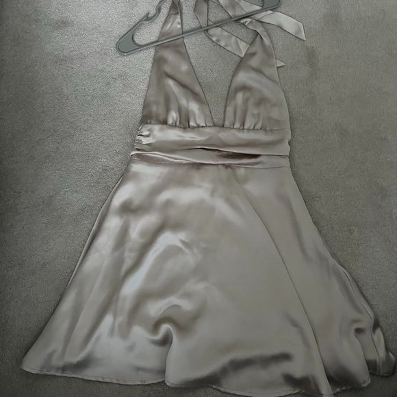 Garage Halter Mini Formal Dress - Picture 1 of 2